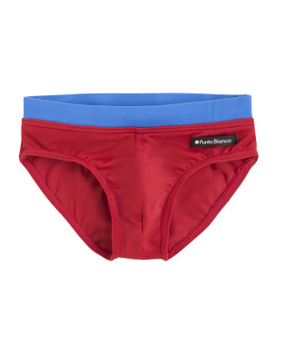 Slip Basic Line Couleur Rouge - 1