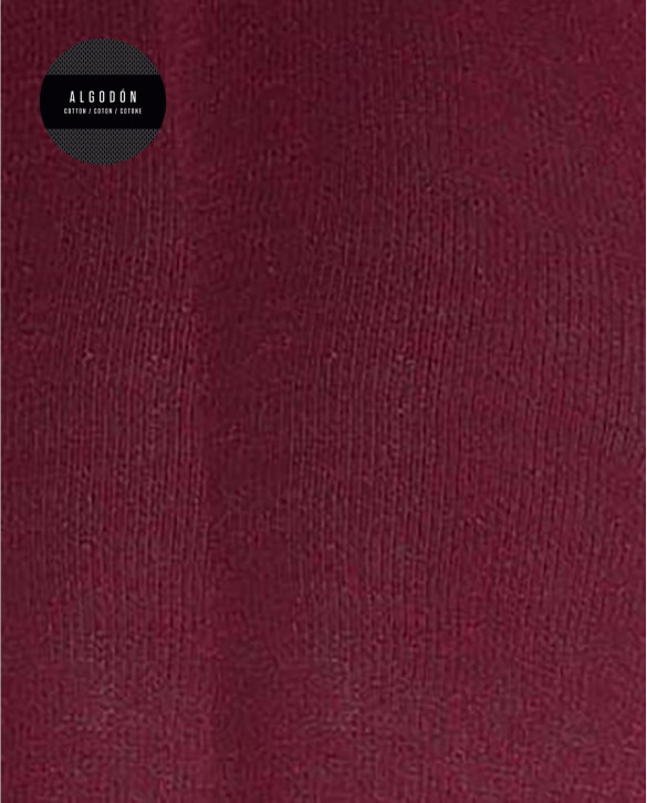 Pack de 2 leotardos de algodón lisos - Basix Color Granate - 1 - 2
