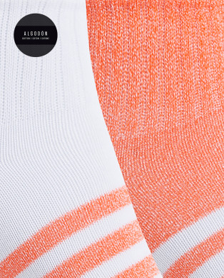 Lot de 2 chaussettes coton rayées Couleur Assorti - 1 2