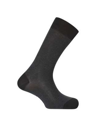 Mitjons de cotó merceritzat - milratlles Color Negre - 1