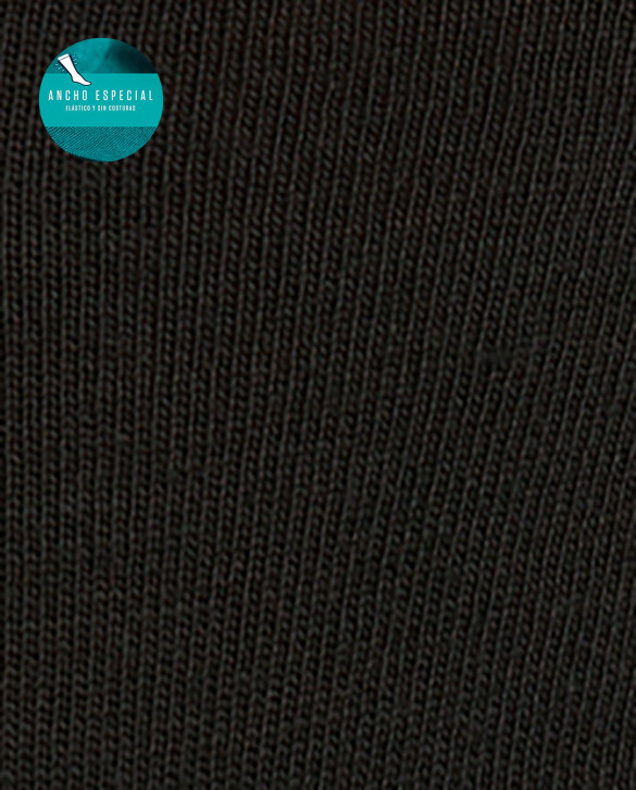 Chaussettes unies en laine - largeur spéciale Couleur Bleu marine - 1 - 2