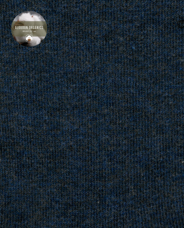 Pack de 2 mitjons de cotó orgànic llisos Color Blau - 1 - 2