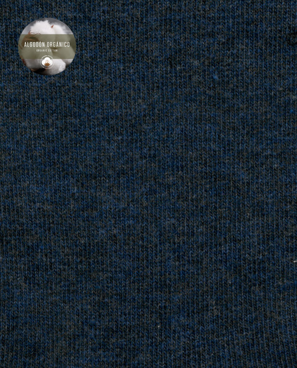 Pack de 2 mitjons de cotó orgànic llisos Color Blau - 1 - 2
