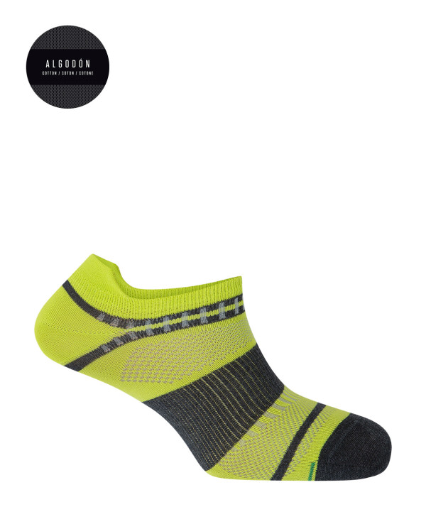 Pack of 2 striped sports cotton socks Color Grey - 1 - 2 - 3