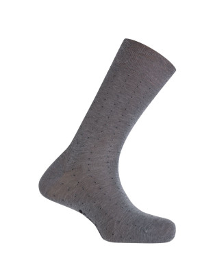 Mercerized cotton socks - polka dots Color Grey - 1