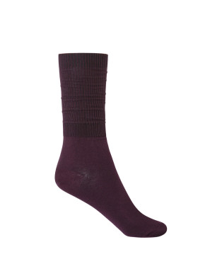 High Cotton Boot - Ribbed Color Burgundy - 1