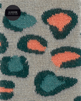Cotton socks - print - rolled cuff Color Stone - 1 2