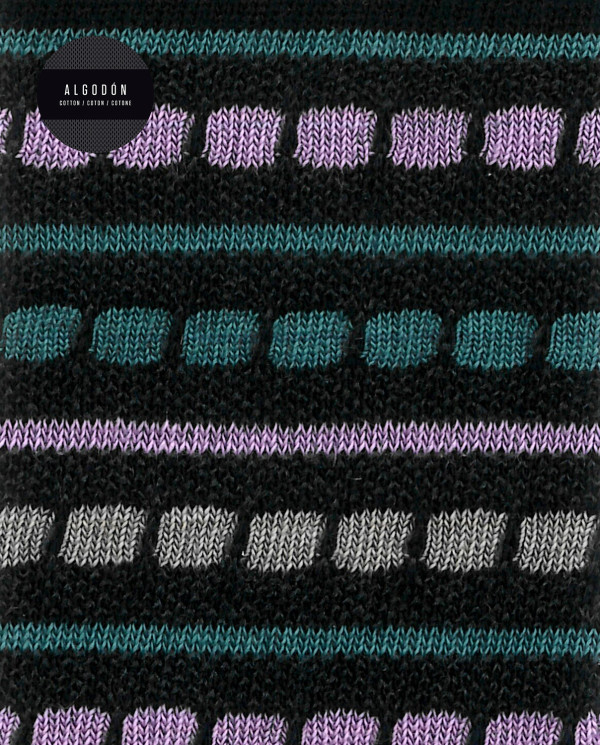 Mitjons de cotó - ratlles Color Negre - 1 - 2