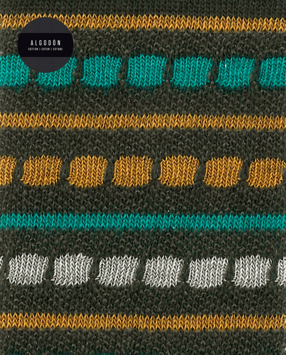 Calcetines de algodón - rayas Color Azul jeans - 1 - 2