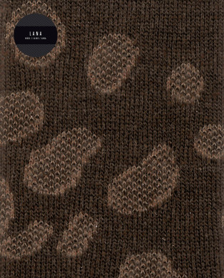 Calcetines de lana - print calado Color MarrÓn - 1 2