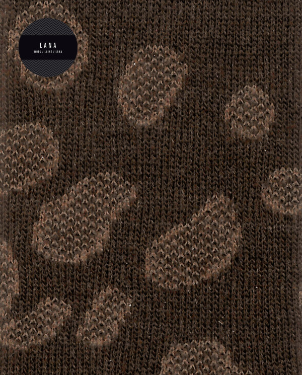 Wool socks - openwork print Color Brown - 1 - 2