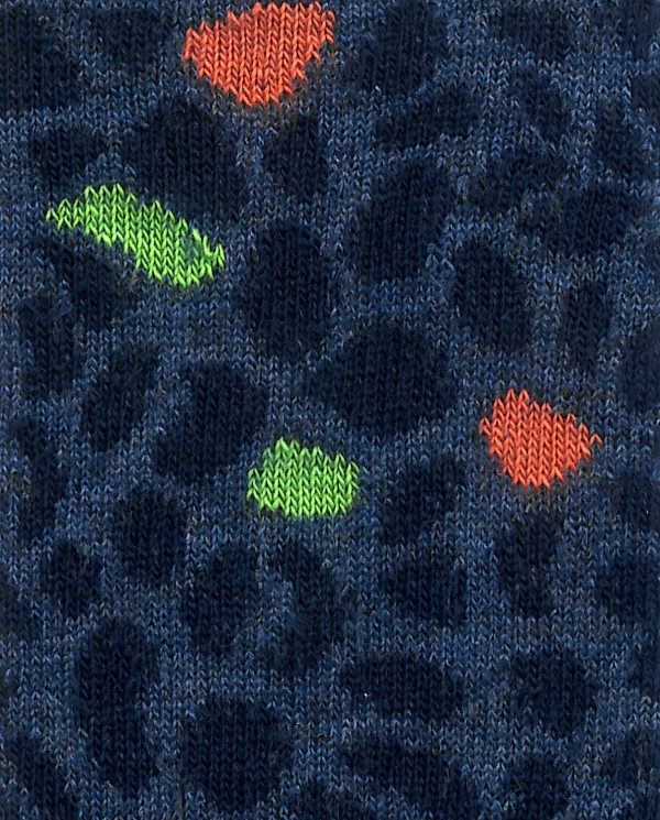 Viscose socks - print Color Blue - 1 - 2