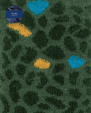 Viscose socks - print Color Green - 1 2