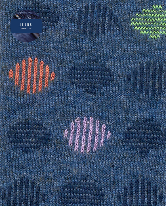 Mitjons de viscosa - punts Color Blau - 1 - 2