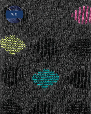 Viscose socks - polka dots Color Grey - 1 2