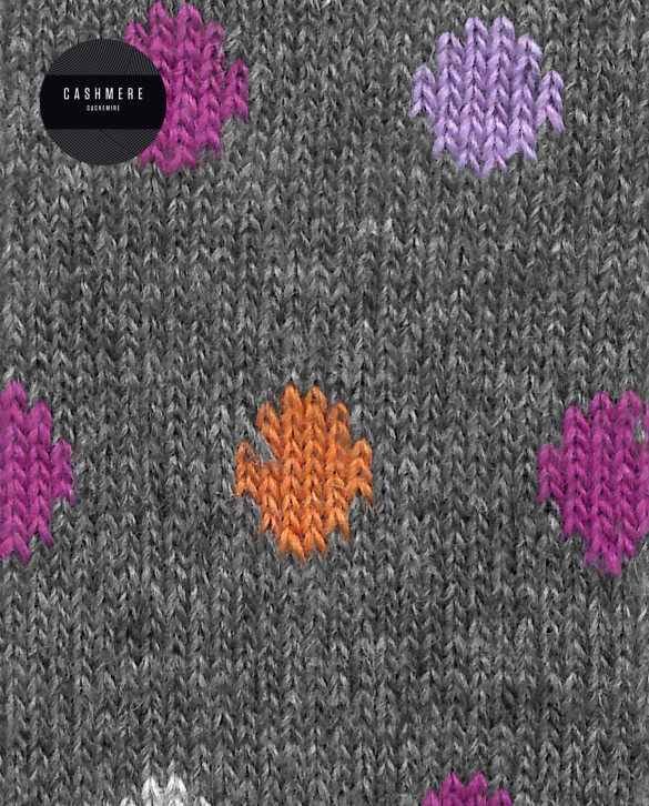 Mitjons de caixmir/llana - punts - puny roulé Color Gris - 1 - 2