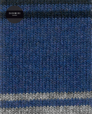 Cashmere/wool socks - stripes Color Navy - 1 2