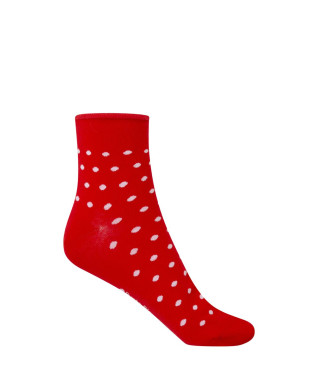 Lot de 2 chaussettes en coton - fantaisie - bord roulé Couleur Assorti - 1 2