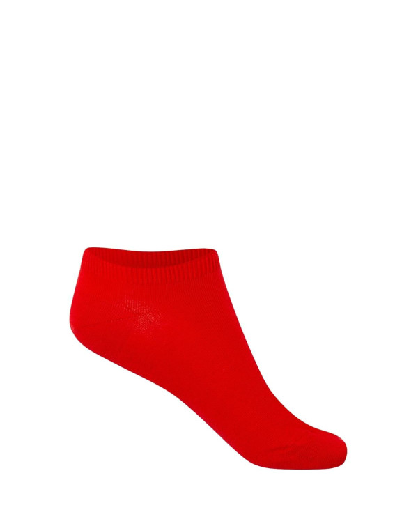 Plain cotton socks Color Red - 1