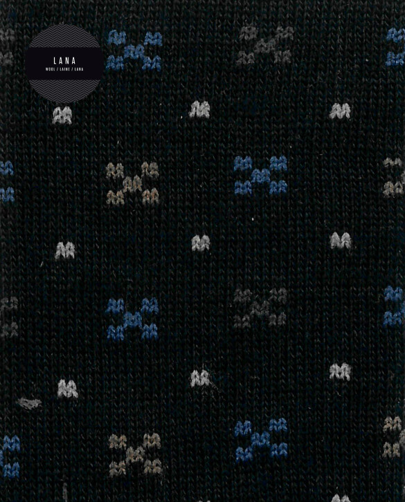 Mitjons de llana - motius corbaters Color MarÍ - 1 - 2