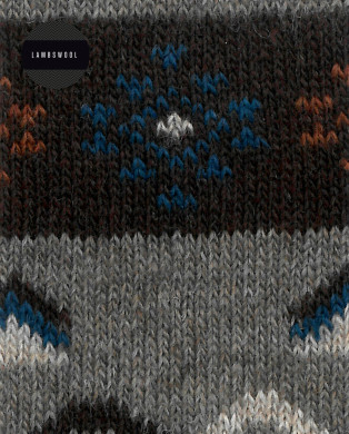 Mitjons de lambswool - sanefa nòrdica Color MarrÓ - 1 2