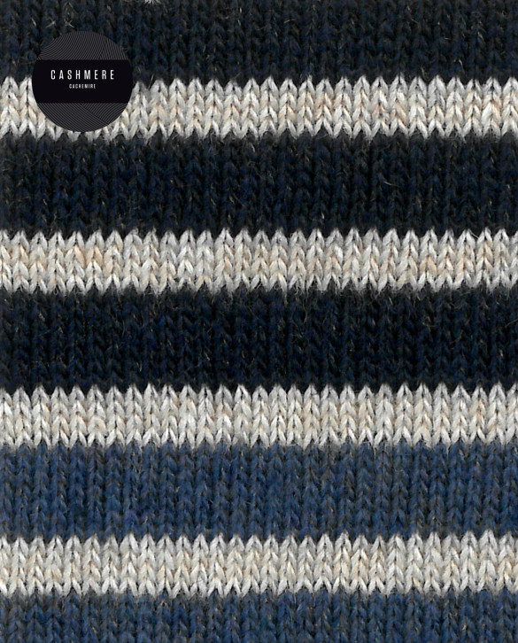 Cashmere/wool socks - stripes Color Beige - 1 - 2