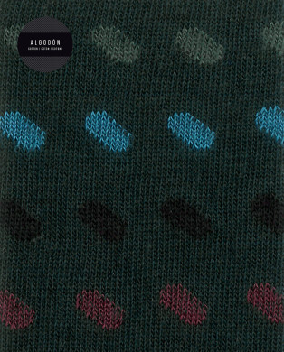 Calcetines de algodón - figuras geométricas Color Azul jeans - 1 2