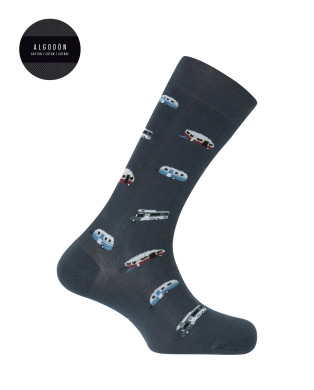 Mitjons de cotó - caravanes Color Blau jeans - 1