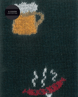 Calcetines de algodón - barbacoa Color Azul jeans - 1 2