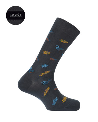 Cotton socks - squirrels Color Grey - 1