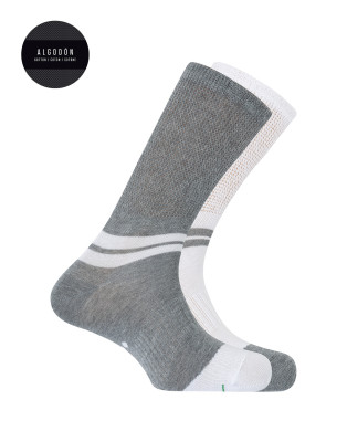 Pack of 2 pairs of sports cotton socks Color Assorted - 1