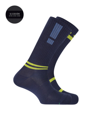 Pack de 2 paires de chaussettes de sport en coton Couleur Bleu marine - 1