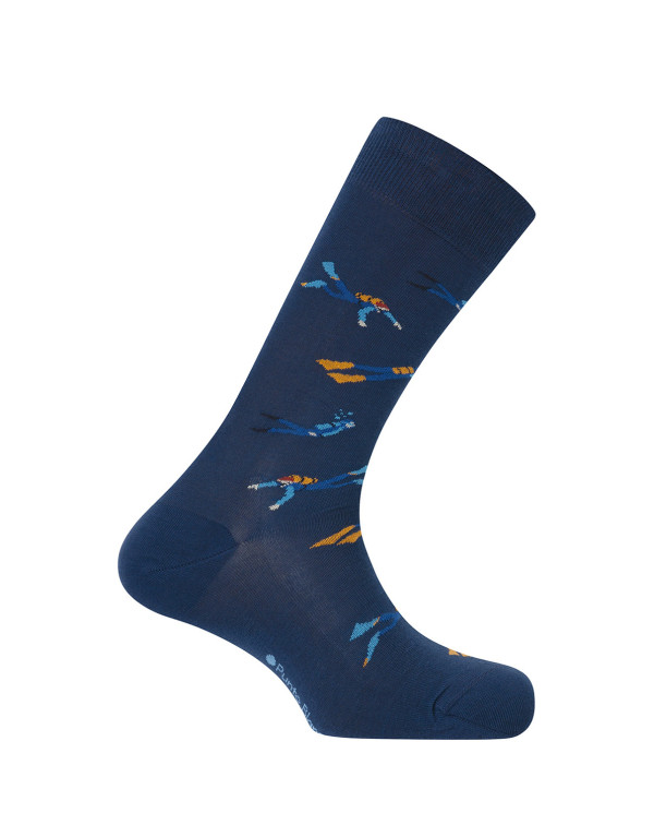 Cotton socks - divers Color Blue - 1