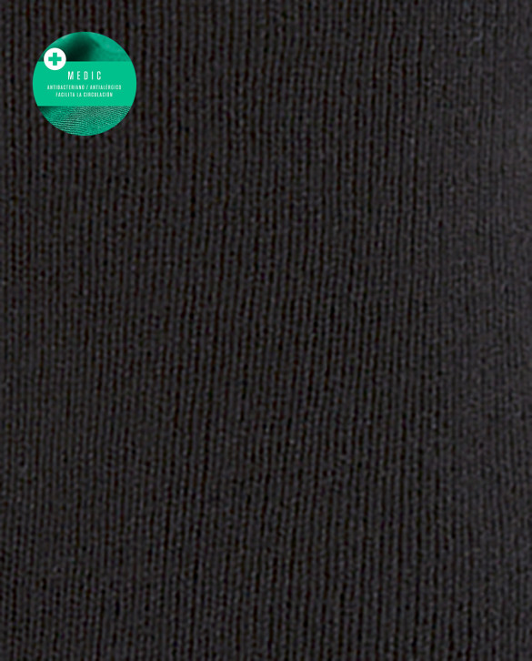 Plain Cotton Socks - Special Width Color Black - 1 - 2