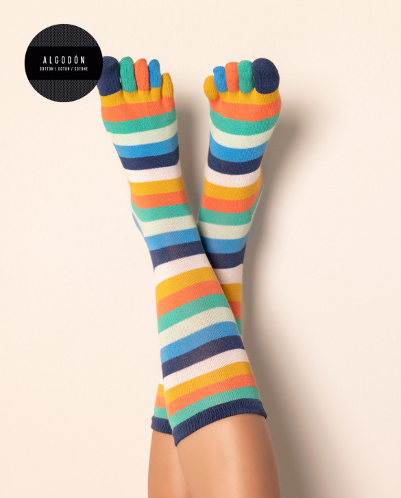 Dit's cotton socks - stripes Color Multicolored - 1