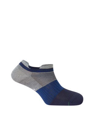 Lot de 2 chaussettes de sport unisexes en coton - fantaisie Couleur Bleu marine - 1 2