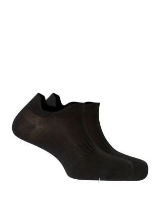 Pack de 2 mitjons de cotó esportius unisex Color Negre - 1