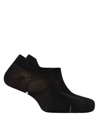 Pack de 2 mitjons de cotó esportius unisex Color Negre - 1