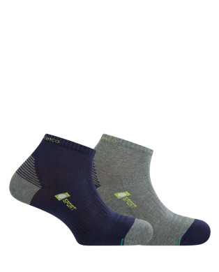 Pack de 2 mitjons de cotó esportius unisex Color Assortit - 1