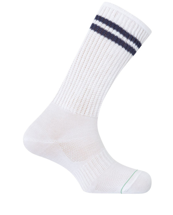 Chaussettes de sport unisexes en viscose et coton - Golf Couleur Blanc - 1