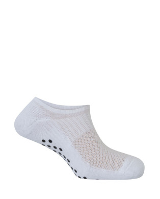 Mitj. de cotó unisex - ioga i pilates - antilliscants Color Blanc - 1