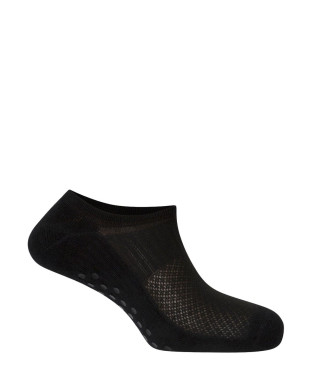 Mitj. de cotó unisex - ioga i pilates - antilliscants Color Negre - 1